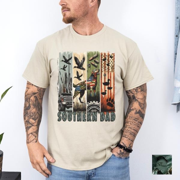 Southern Dad Men's Shirt for Fathers Day Unisex Fit Hoodie, Sweatshirt | DripVista.com