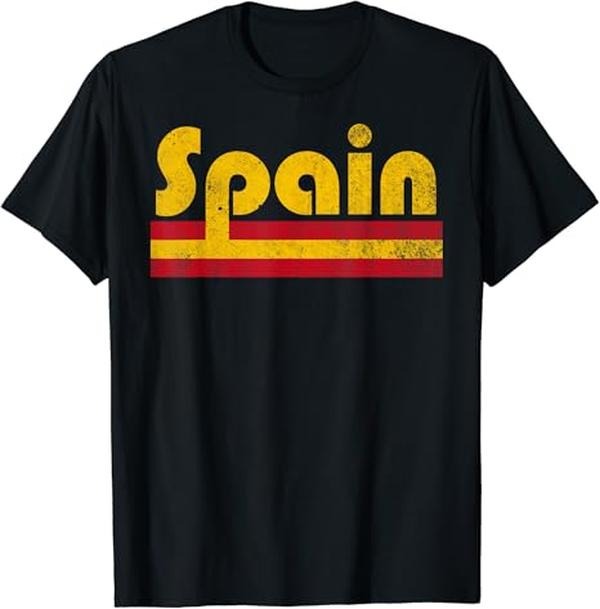 Spain Shirts, Vintage Spanish Flag Spain Pride Roots Heritage Gift T-Shirt Cotton Fashion Casual Classic Hoodie, Sweatshirt