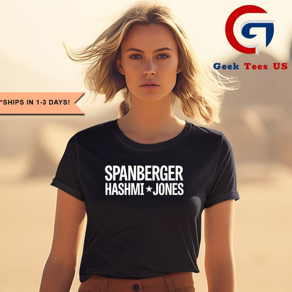 Spanberger Hashmi Jay Jones logo shirt