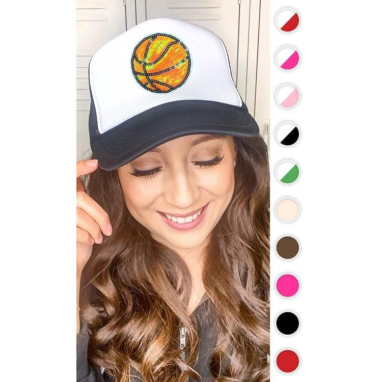 Sparkle Basketball Trucker Hat - Hoop Snap Sparkle #BasketballVibes #TruckerHat #HoopGlow T-Shirts, Hoodie, Sweatshirt