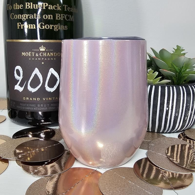Sparkle Pink Piper Lou 12oz Wine Cup T-Shirts, Hoodie, Sweatshirt | DripVista.com