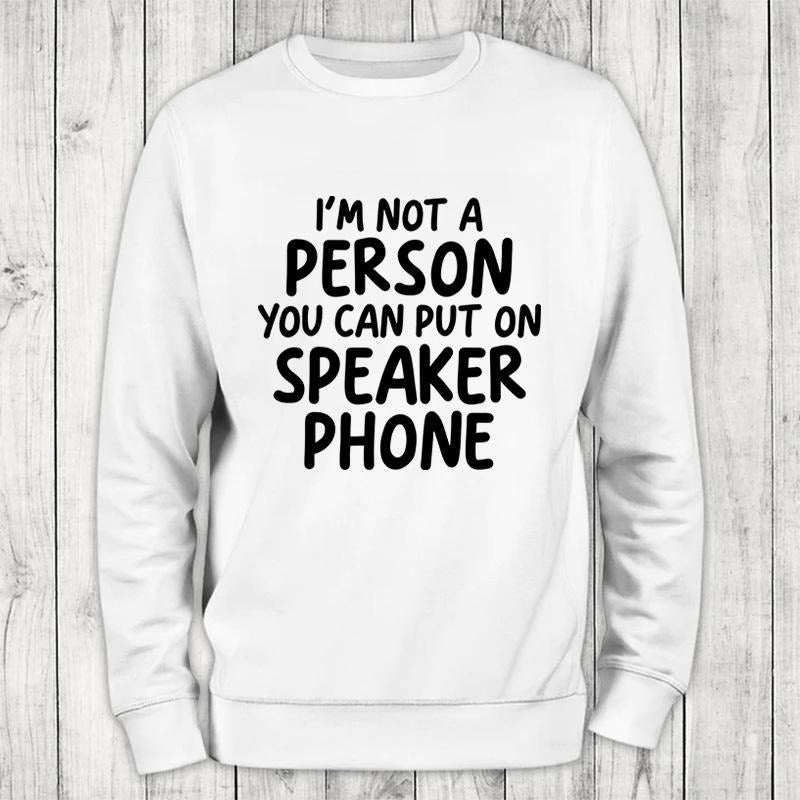 Speaker Phone Sweatshirt Classic Womenswear T-Shirts, Hoodie | DripVista.com
