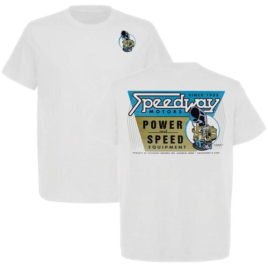 Speedway Motorsports Since 1952 Men's T-shirt For Car Enthusiast Car Parts Shirt Cotton Short Sleeve, Menswear Car Parts Short Sleeve