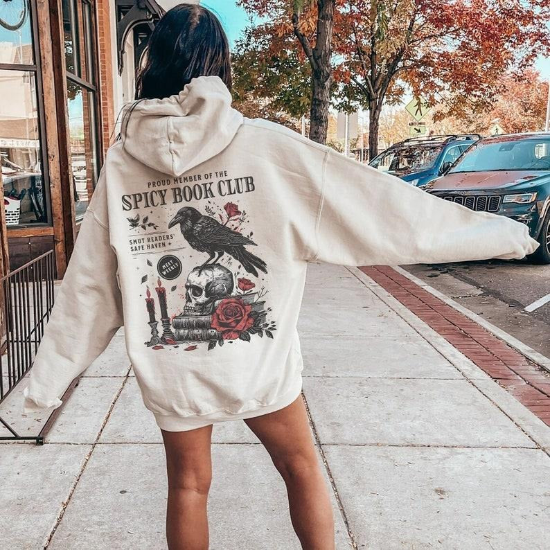 Spicy Book Club Hoodie Morally Grey Hoodie Booktok Merch Bookish Things Smut Hoodie Book Lover Gift Death By Tbr...