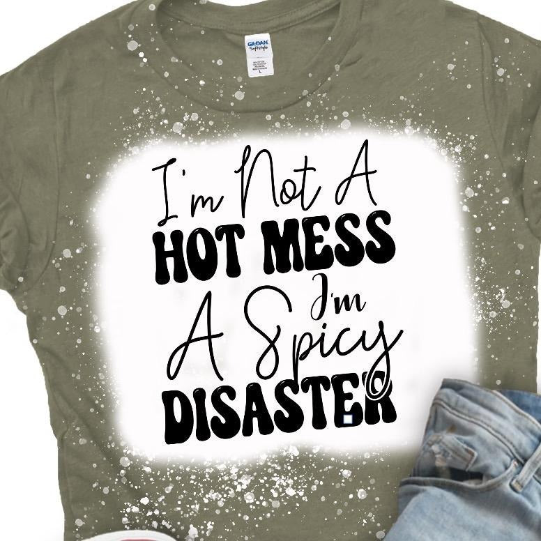 Spicy Disaster Bleached Tee Hoodie, Sweatshirt | DripVista.com