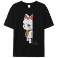 Spiky hair fighters Dandadan Cat Anime T-Shirt for Men - Turbo Granny Unisex Tee, Kawaii Graphic Print, Casual Crewneck, 100% Cotton, S-3XL Sizes Shortsleeve Round Neck Tropical Menswear Womenswear Streetwear