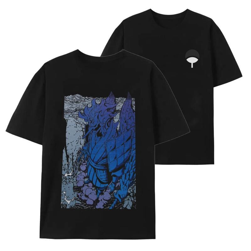 Spiky hair fighters Hidden leaf ninja Ghost Cotton Tee Oversized Crewneck Women Streetwear Tops Womenswear Crewneck Spiky...
