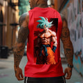 Spiky hair fighters Spiky hair fighters DBZ Goku Saiyan Unisex Summer outfits men streetwear TopRated HB 90s graphic tees cotton Anime tank tops men gifts