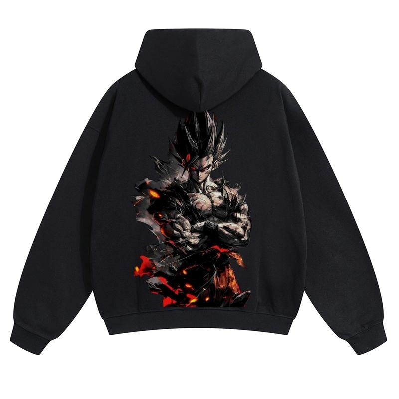 Spiky hair fighters Spiky hair fighters DBZ Goku Unisex FallFreshness outfits men streetwear HB 90s graphic tees cotton...