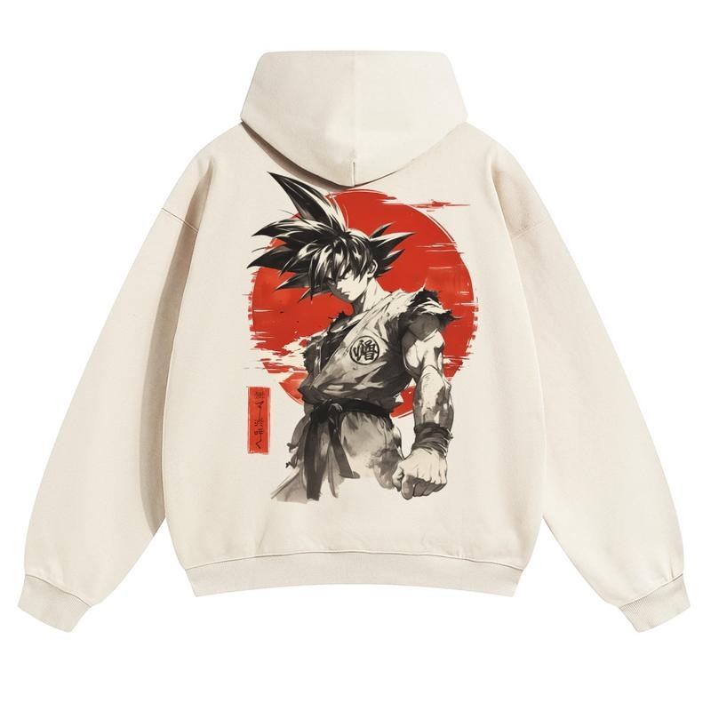 Spiky hair fighters Spiky hair fighters DBZ Goku Unisex FallFreshness outfits men streetwear HB 90s graphic tees cotton...