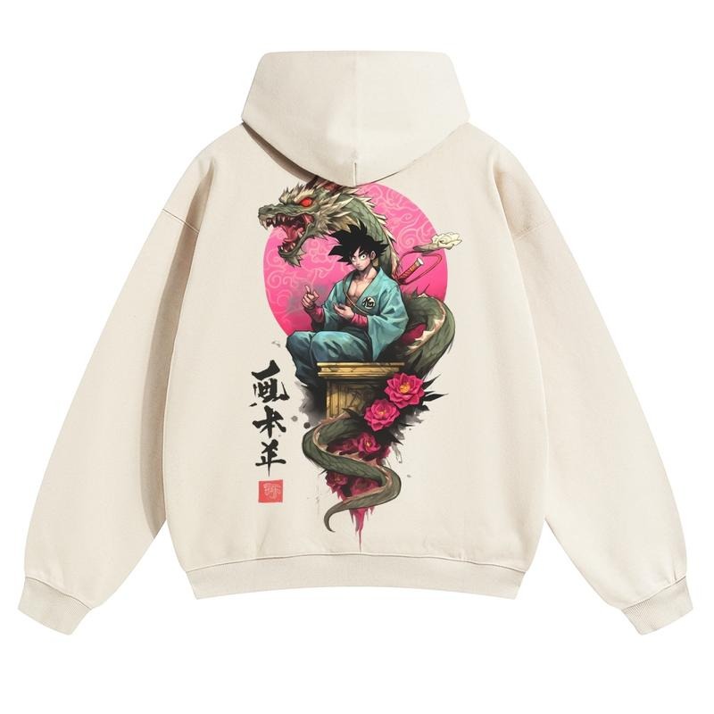 Spiky hair fighters Spiky hair fighters DBZ Goku Unisex FallFreshness outfits men streetwear HB 90s graphic tees cotton...