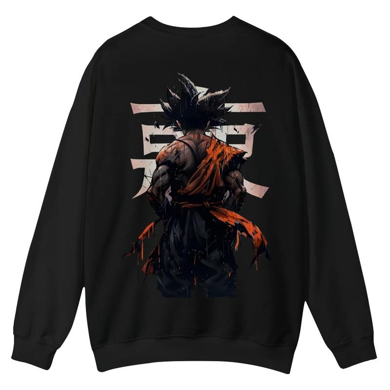 Spiky hair fighters Spiky hair fighters DBZ Goku Unisex Retro Crewneck Sweatshirt - HB 90s Anime Funny Graphic Hoodies...