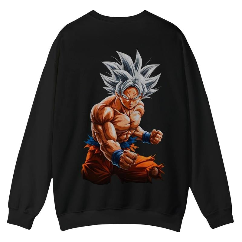 Spiky hair fighters Spiky hair fighters DBZ Goku Unisex Retro Crewneck Sweatshirt - HB 90s Anime Funny Graphic Hoodies...