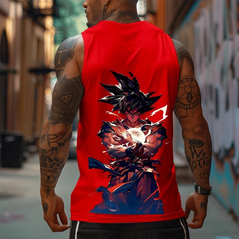 Spiky hair fighters Spiky hair fighters DBZ Goku Unisex Summer outfits men streetwear HB 90s graphic tees cotton Anime...