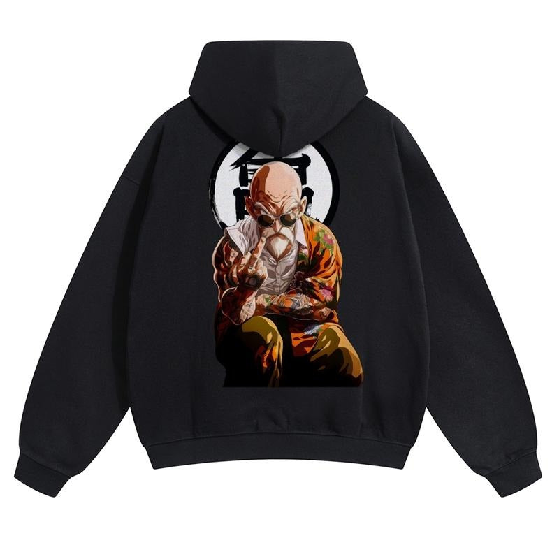 Spiky hair fighters Spiky hair fighters DBZ Master Roshi Unisex Summer outfits men streetwear HB 90s graphic tees cotton...