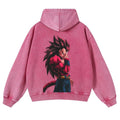 Spiky hair fighters Spiky hair fighters DBZ Vegeta Unisex Fall Hoodies Men Streetwear Vintage Washed HB 90s Graphic Pullover Cotton Anime Funny Sweatshirt Gifts style 02
