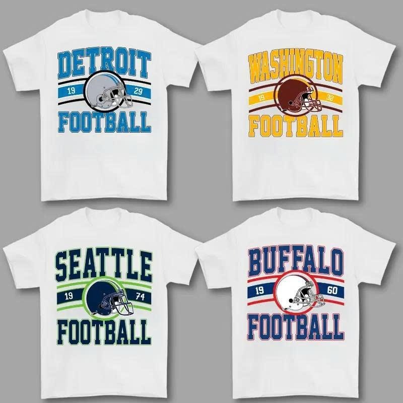 Spiky hair fighters Team Vintage Spiky hair fighters White T-Shirt, Retro City Helmet Graphic Tee, Unisex Game Day Shirt...