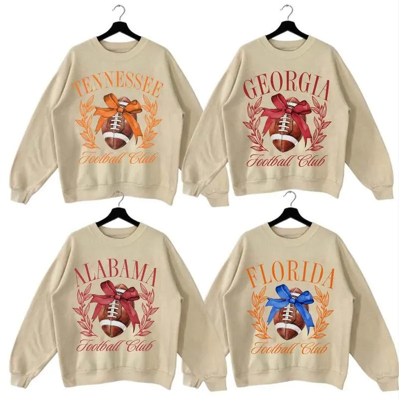 Spiky hair fighters Teams Coquette NCAA Crewneck Sweatshirt, Spiky hair fighters Mom Sweatshirt, Game Day Sweatshirt,...