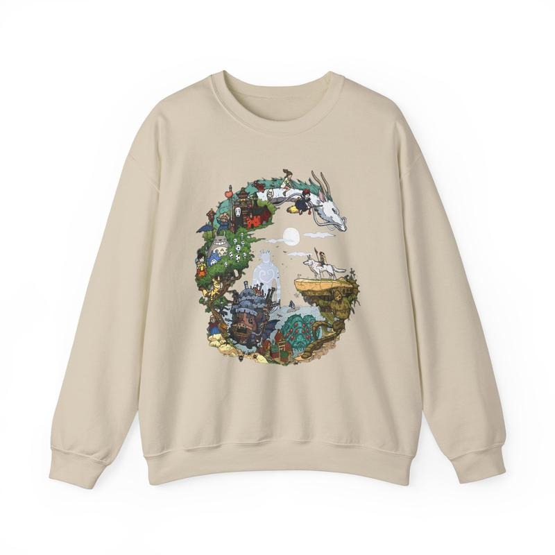 Spirited Away Studio Ghibli Shirts, Hayao Miyazaki, Ghibli Totoro Shirt Gift Hoodie, Sweatshirt | DripVista.com
