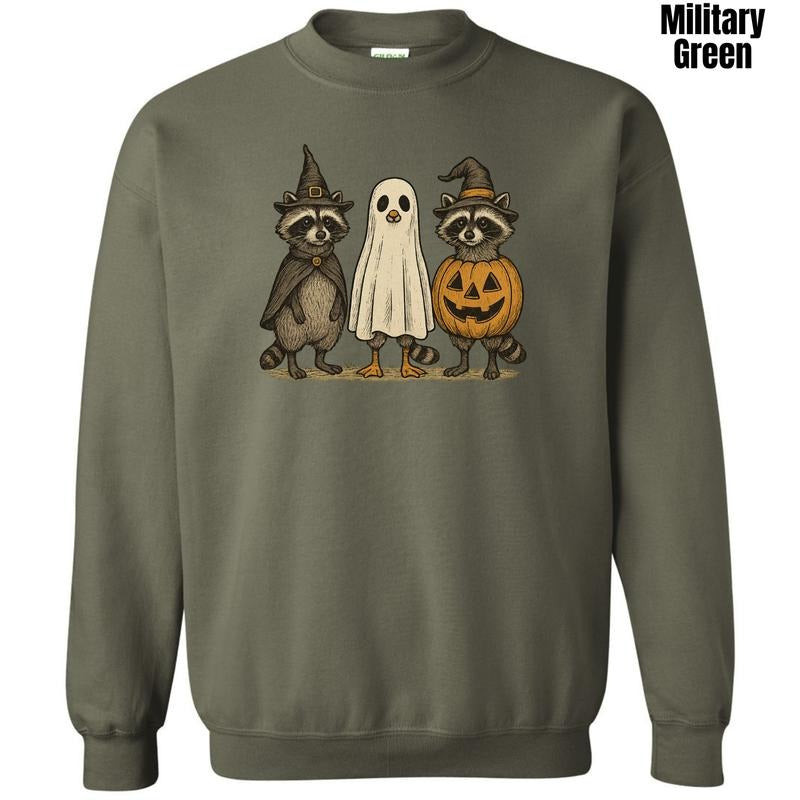 Spooky Cute Raccoons Sweatshirt 'NLB' T-Shirts, Hoodie | DripVista.com