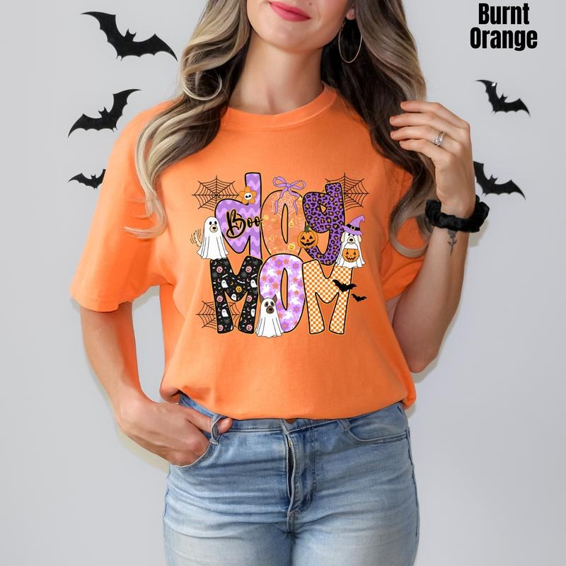Spooky Dog Mom Comfort Colors T-Shirt 'NLB' Hoodie, Sweatshirt | DripVista.com