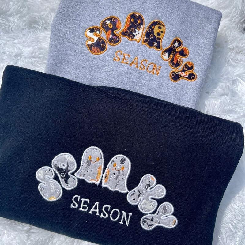 Spooky Season Applique T-Shirts, Hoodie, Sweatshirt | DripVista.com