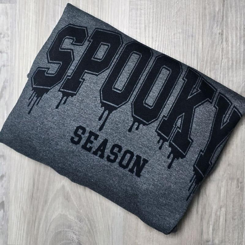 Spooky Season Black Logo Halloween Sweatshirt T-Shirts, Hoodie | DripVista.com