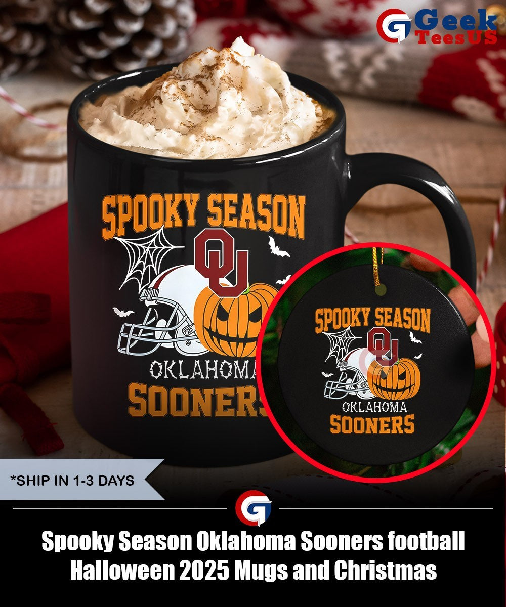 Spooky Season Oklahoma Sooners football Halloween 2025 shirt