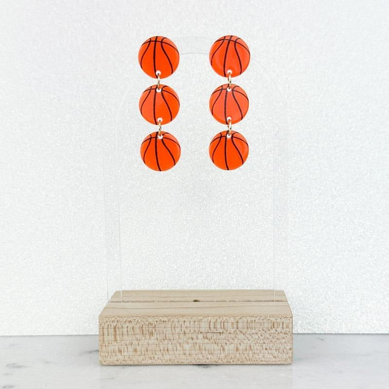 Sports Lover Triple Drop Earrings