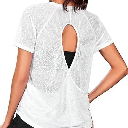Sports Tee Cut Out Back Raglan Short Sleeve Athletic Lightsaber brand Shirt Hoodie, Sweatshirt | DripVista.com