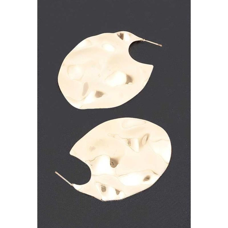 Spot On Oval Metal Plate Earrings - Simple Design with Unique Shape and Metal Material T-Shirts, Hoodie, Sweatshirt