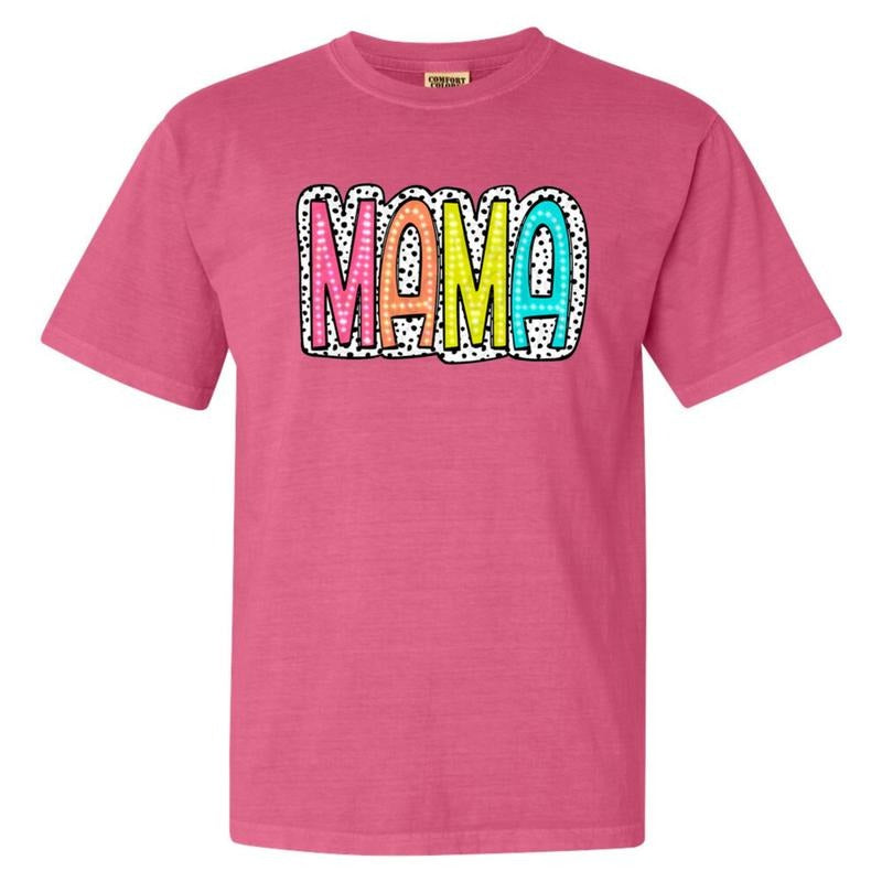 Spotted Neon Mama Comfort Colors T-Shirt Hoodie, Sweatshirt | DripVista.com