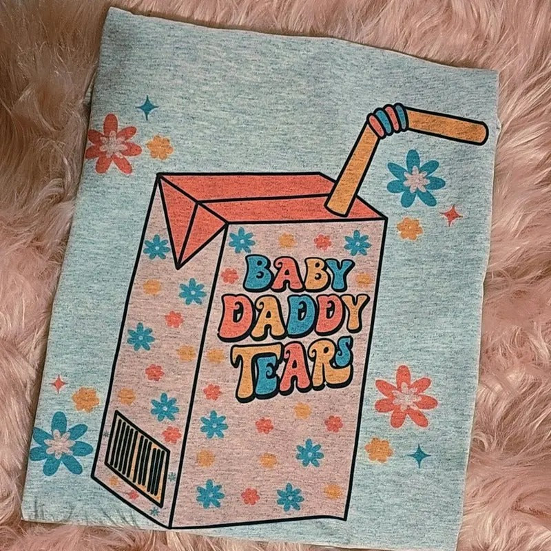 Spring Baby Daddy Tears Gildan Graphic Tee Hoodie, Sweatshirt | DripVista.com