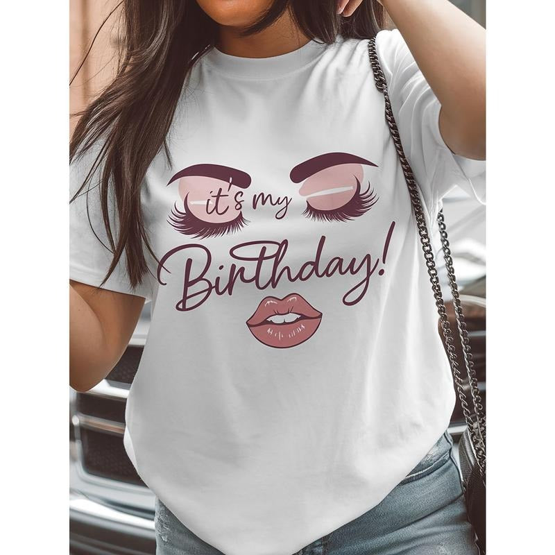 Spring Summer Trendy Women'WB shield Wear, Attractive Gunpla brand Comfortable White Washable T-Shirt, Letter Pattern...
