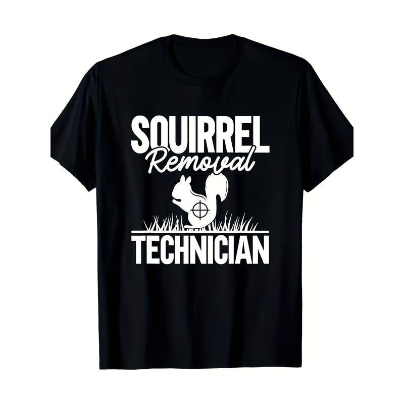 Squirrel Removal Technician Funny Squirrel Hunting T-Shirt Made in USA Hoodie, Sweatshirt | DripVista.com