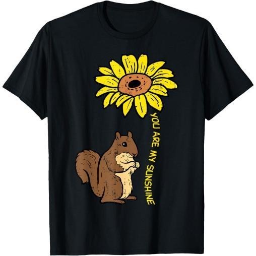 Squirrel Sunflower You Are My Sunshine men Girls Kids Teen T-Shirt Made in USA Hoodie, Sweatshirt | DripVista.com