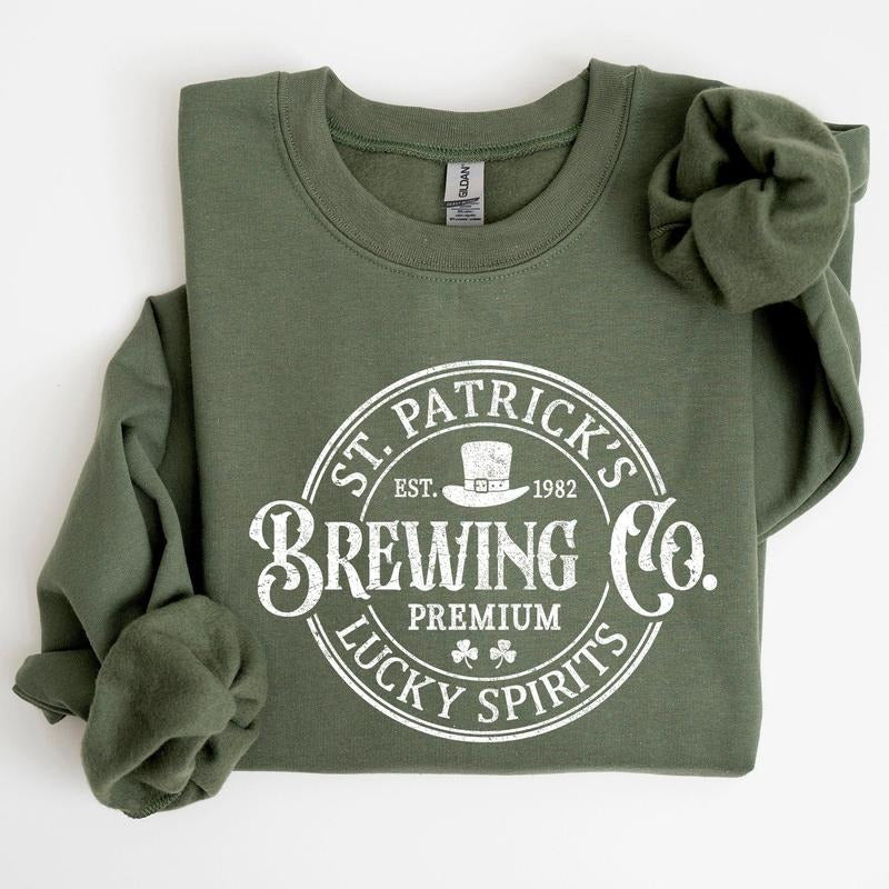 St. Patrick's Brewing, Beer, St Patrick's Day Sweatshirt T-Shirts, Hoodie | DripVista.com