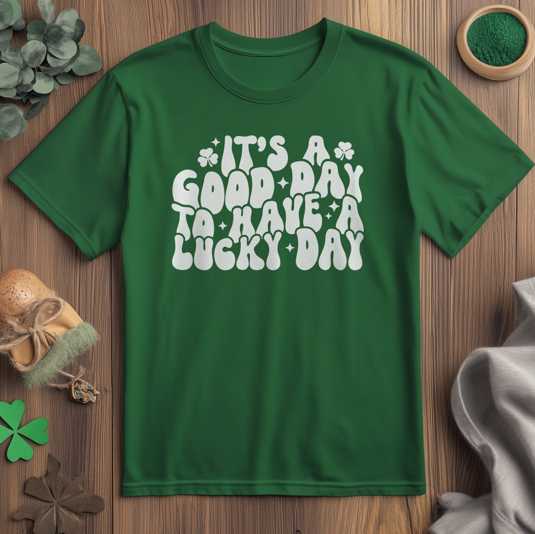 St. Patrick's Day | Nine Shamrocks Tee Hoodie, Sweatshirt | DripVista.com