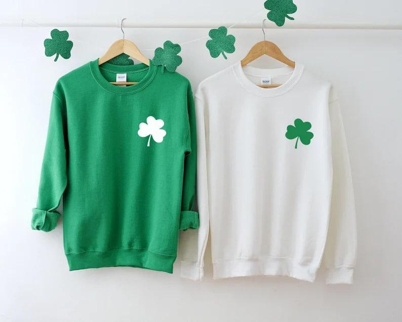 St. Patrick's Day Sweatshirt, Irish Shamrock Sweatshirt, Saint Patricks Day Sweatshirt Women, St Patricks Hoodie, St...