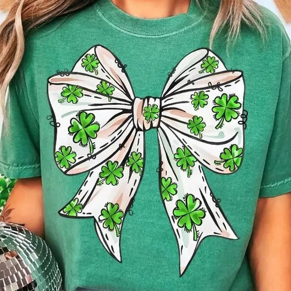 St. Patrick's Day Bow DTF Transfers - THIS IS NOT A SHIRT