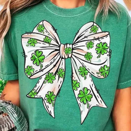 St. Patrick's Day Bow DTF Transfers - THIS IS NOT A SHIRT