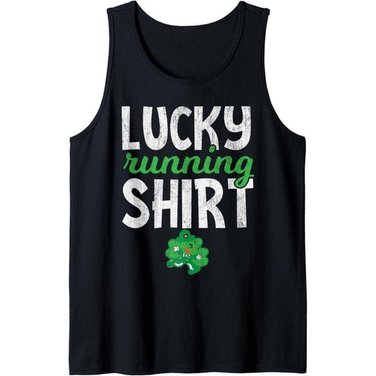 St Patricks Day 5K Lucky Running Shirt Funny Shamrock Tank Top MADE IN USA