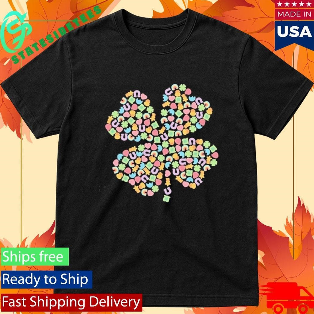St Patricks Day Lucky Charm Four Leaf Clover Shirt