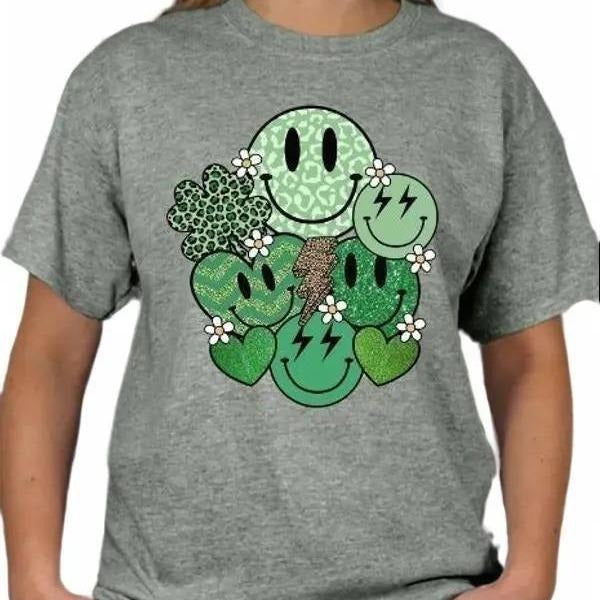 St Pattys Smiley T-shirt Hoodie, Sweatshirt | DripVista.com