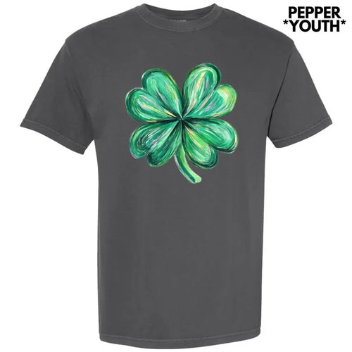 *** St. Patrick's Day Shamrock Comfort Colors T-Shirt (Youth) Hoodie, Sweatshirt | DripVista.com