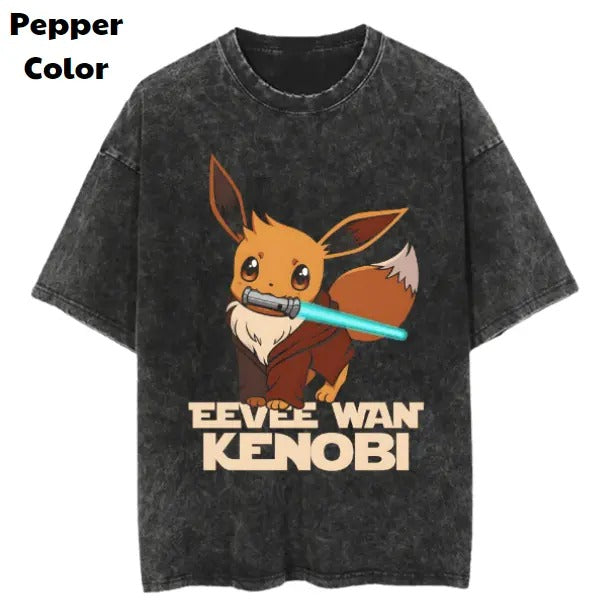 St4r W4r lightsaber Vintage Tee, Eevee T-Shirt, Pokemon Tee, Anime Shirt, Animation Graphic Tees, Gym Shirt, Unisex T-Shirt