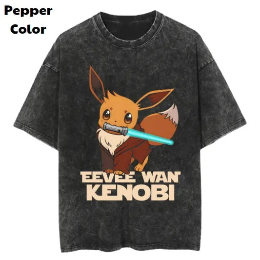 St4r W4r lightsaber Vintage Tee, Eevee T-Shirt, Pokemon Tee, Anime Shirt, Animation Graphic Tees, Gym Shirt, Unisex T-Shirt