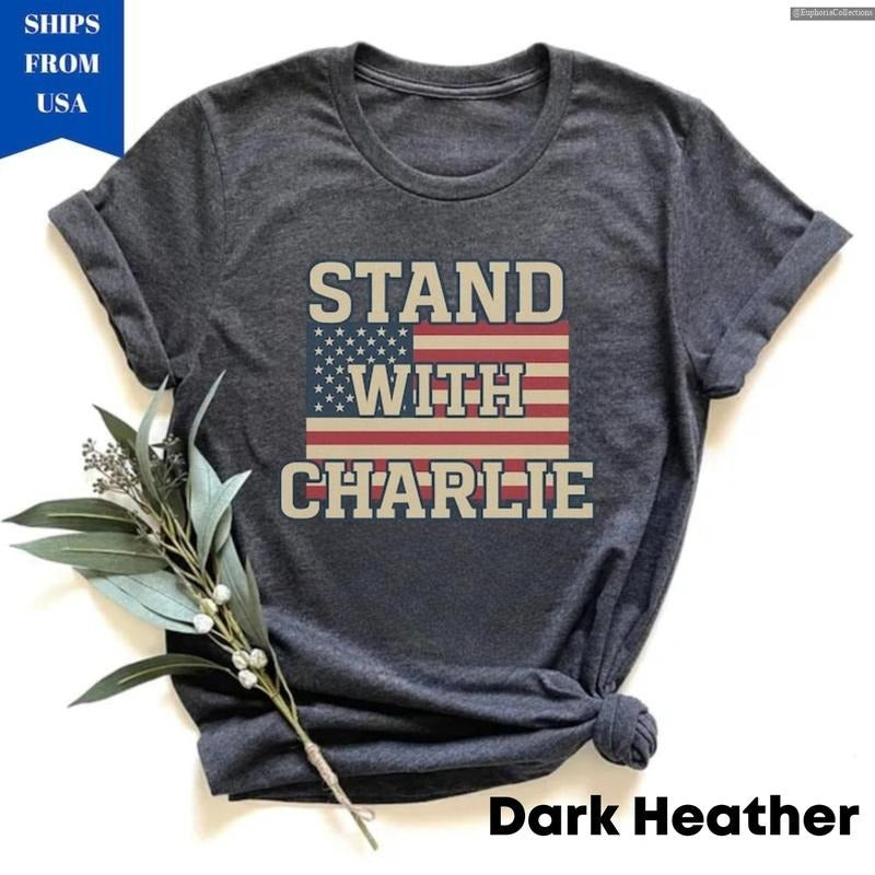 Stand With Charlie Kirk Shirt, Free Speech Support, Vintage Political Conservative Statement, America Freedom , Global Trending Outfits
