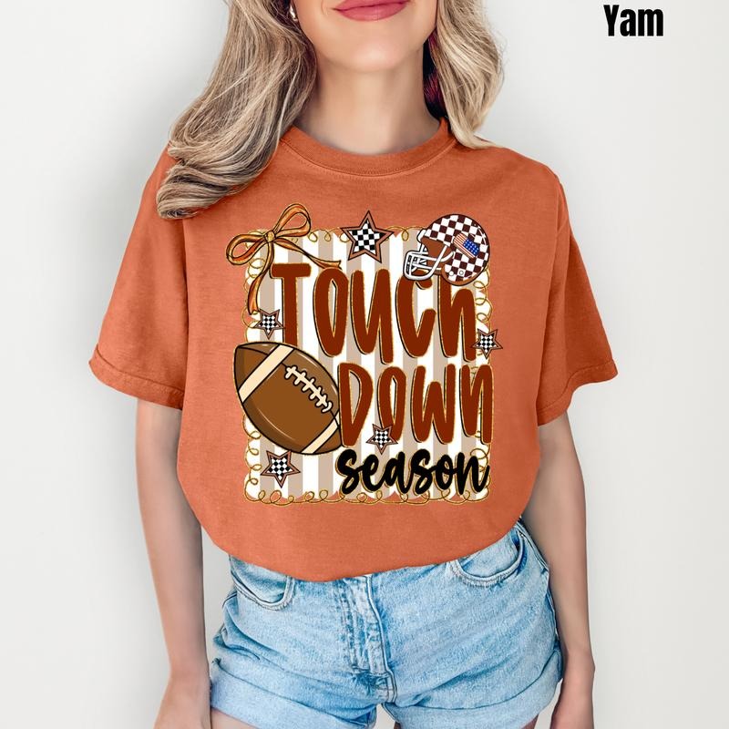 Star Touchdown Season Comfort Colors T-Shirt 'NLB' Hoodie, Sweatshirt | DripVista.com