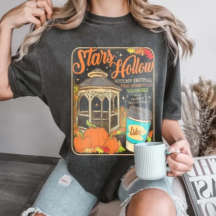 Stars Hollow Connecticut 1779 Shirt, Gilmore Girls T-Shirt, Gift For Women and Man Unisex T-Shirt Comfortable Graphic Comfortable Graphic